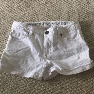 White Jean Shorts